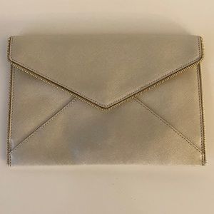 Rebecca Minkoff Leo Clutch Gold